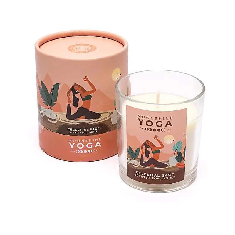 Moonshine Yoga Sojawachskerze Himmlischer Salbei